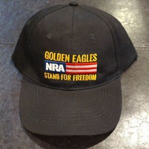 NRA Golden Eagles Stand for Freedom Velcro Adjustable Back Cap